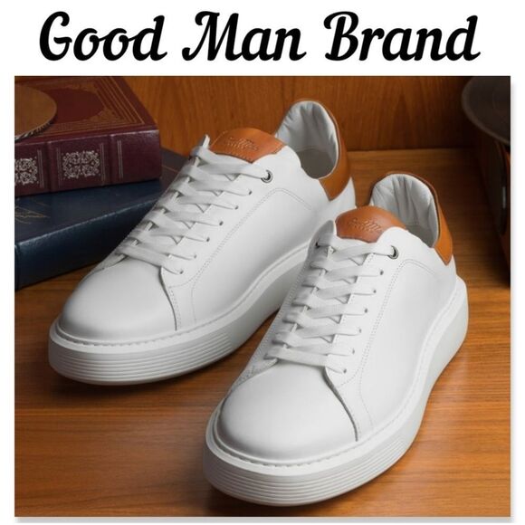 NIB Good Man Brand Legend London Sneaker in White - Picture 1 of 9
